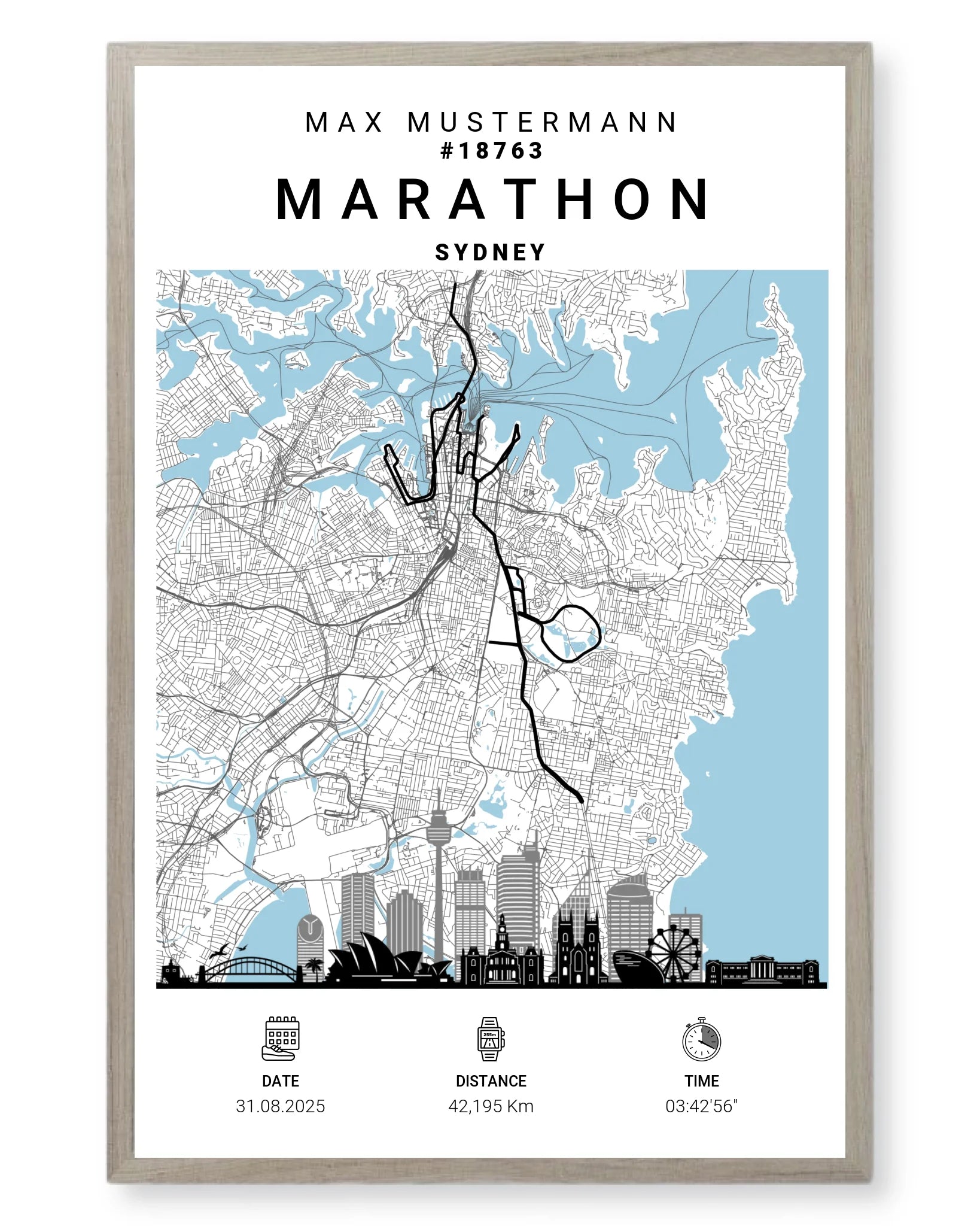 Rahmen - eiche 40x60