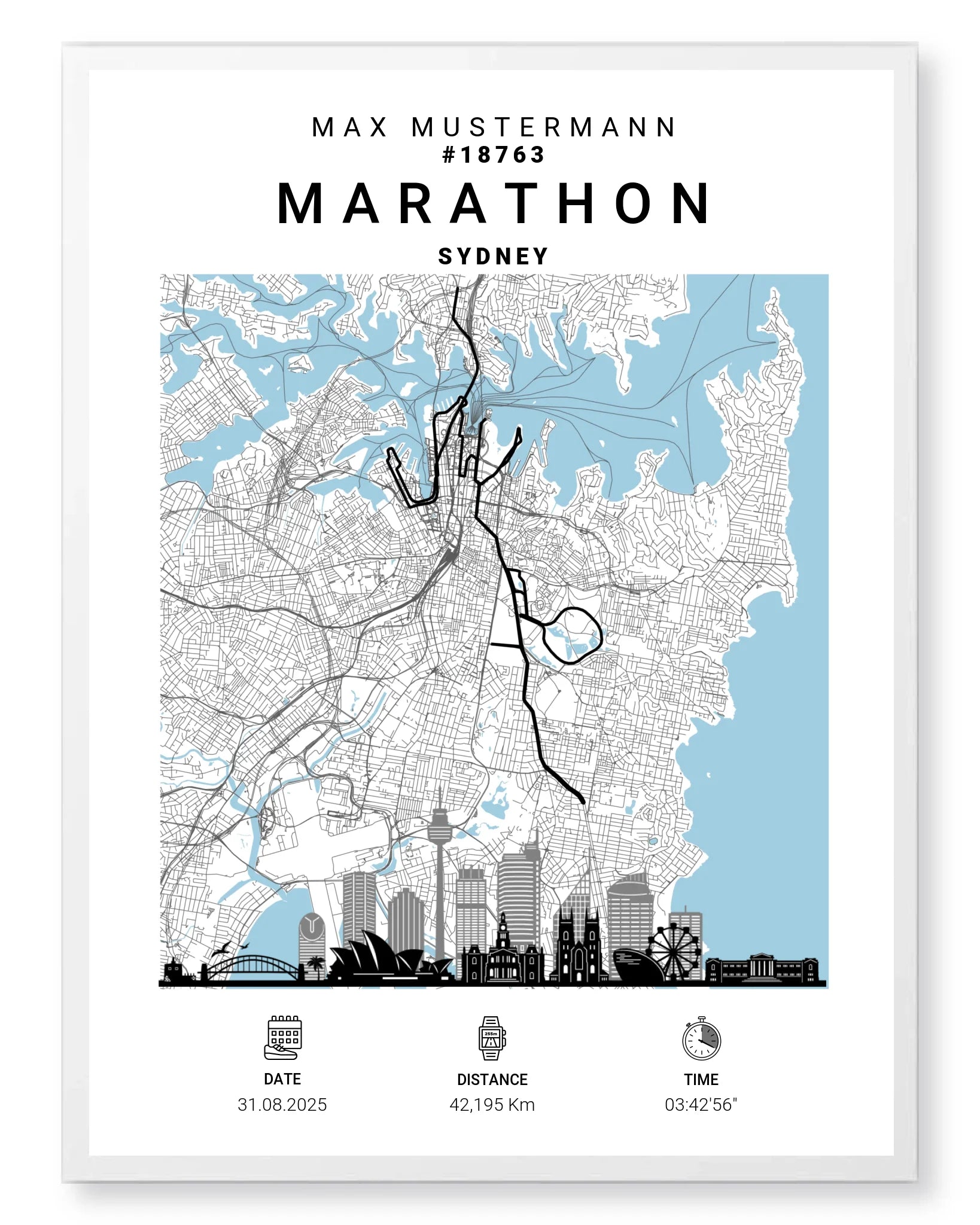 Rahmen - weiss 60x80