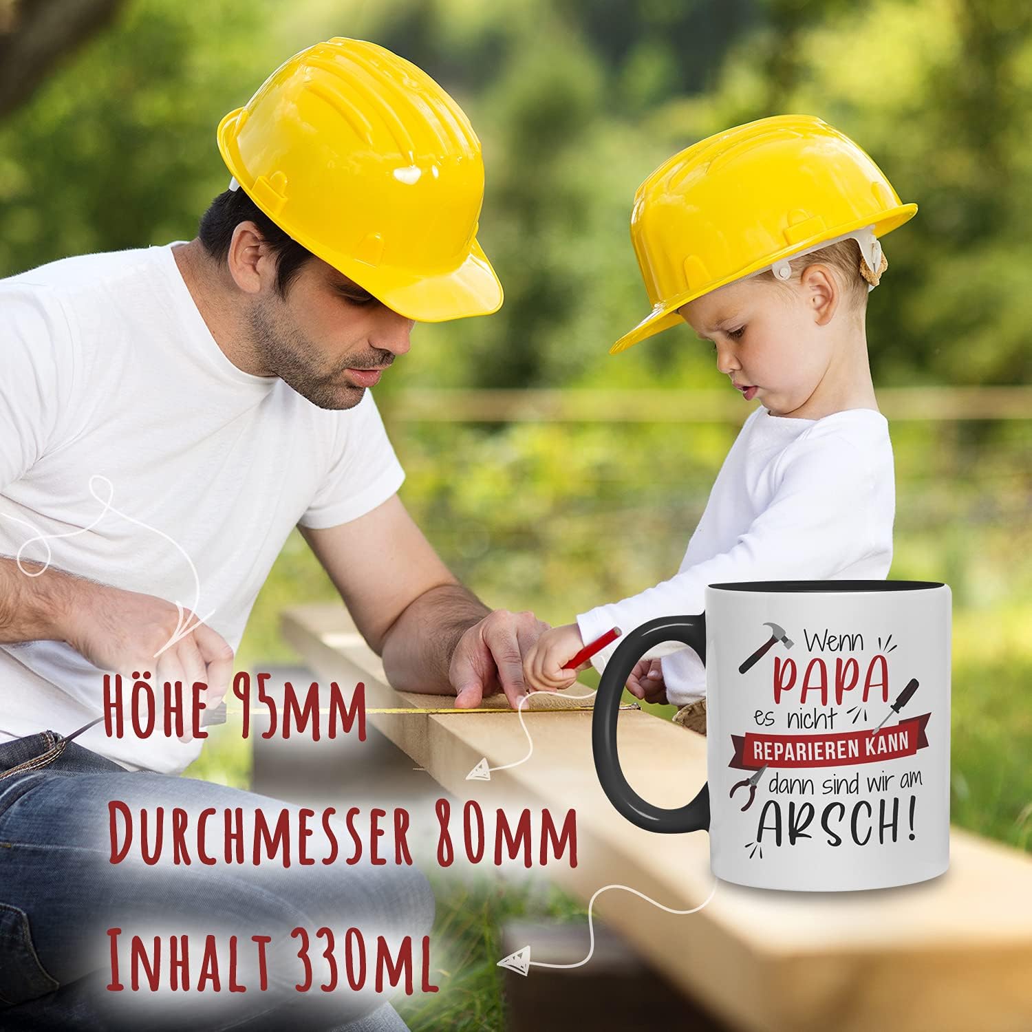 Tasse für Papa Wenn Papa es Nicht reparieren kann