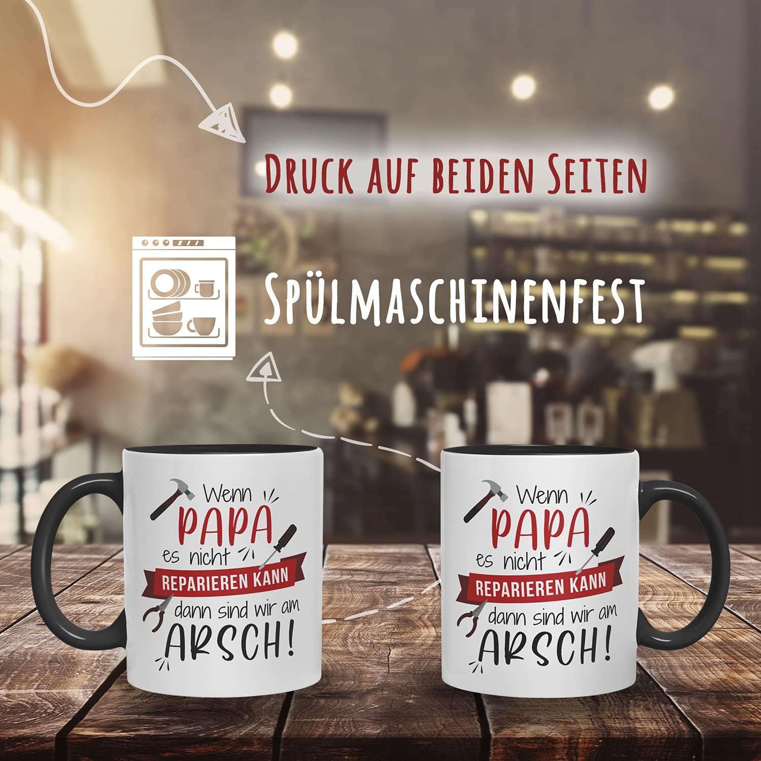 Tasse für Papa Wenn Papa es Nicht reparieren kann